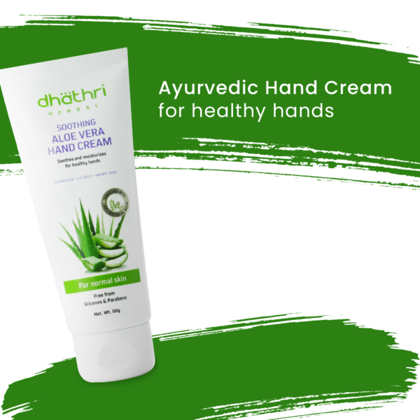 Aloe vera hand cream for healthy hands