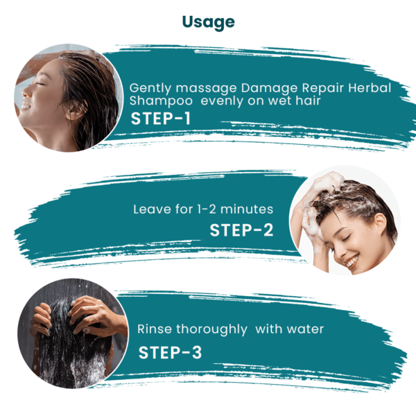 how to use damage repair shampoo