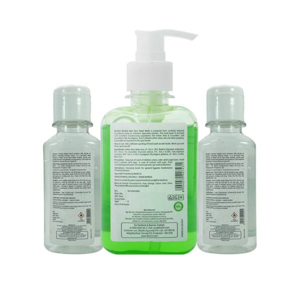 Aloe Vera Hand Wash & Hand Sanitizer Combo (Buy 1 Get 2 Free)