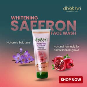 Saffron face wash