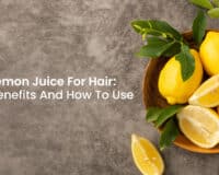 Lemon juice for hair